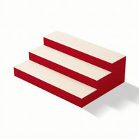 Three-Tier Display Riser Elegant Stepped Display Simple to Clean to Clean Riser for Collectors, Livestreamers, Livestreaming