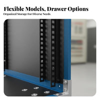 Multiple Sizes Available Studio Rack Mount Cabinet Professional Grade Rolling Audio Equipment Rack Heavy Duty Mobile Amplifier Cabinet Locking Casters for DJs, Musicians, KTV, Stage, Live Performance