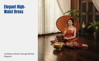 Red Dai Ethnic Women's Dress, Thai Style, Water Festival, Spa Reception, Studio Uniform