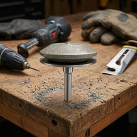 Diamond Lawn Mower Blade Grinder Abrasive Mower Blade Grinder Easy to Use Grinding Stone with Shank Sturdy for Gardeners, DIYers, Workshop, Garage