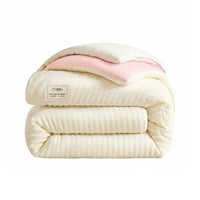 Breathable Soybean Fiber Quilt Skin-Friendly Thickened Winter Quilt Machine Washable All Season Comforter Fluffy for Single Sleepers, College Students, Children, Air-Conditioned Room, Bedroom, Home
