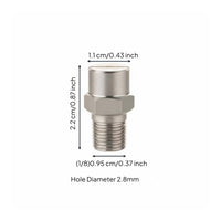 Even Atomization Stainless Steel Fan Nozzle Long-Lasting Flat Fan Nozzle Tip Rust-Proof for Professionals, Car Washing, Street Cleaning