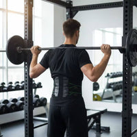 Double Adjustable Straps Double Compression Waist Belt Flexible Stays Sports Waist Brace Breathable Elastic Support Belt Hook-and-Loop Closure for Weightlifting, Gym, Cycling, Workout