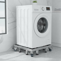 Heavy Duty Washing Machine Stand Mobile Washing Machine Dolly Long-Lasting Stand with Casters Stable for Laundry Room