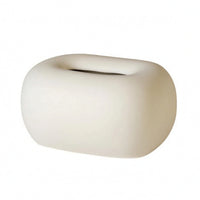 Decorative Rounded Rectangular Tissue Box Cover Elegant Facial Tissue Holder for Office
