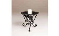 Round Metal Plant Stand Black Metal Plant Stand Indoor Decorative for Tabletop, Desk
