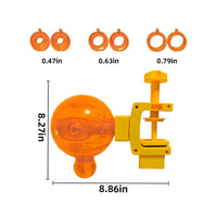 Rotating Clamp-on Pet Feeder Mental Enrichment Table Lip Feeder Boredom Breaker Treat Dispensing Toy Exercise