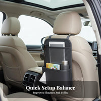 Car Seat Rear Organizer Multipurpose Hanging Backseat Pocket Hanging Car Storage Bag Space Saving Backseat Storage Pouch