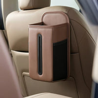 Car Seat Organizer with Tissue Holder Slim Car Seat Side Bag with Mesh Pocket Multiple Pockets Long-Lasting for Commuters