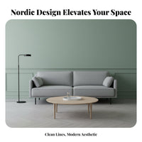Nordic design3Seater textile Sofa Small Space suitable Upholstered Multi-Seater Couch Minimalist design living Room Seating Latex Filling for Apartment Dwellers, Guesthouse Owners, property owners, Lounge Area, Office, Bedroom
