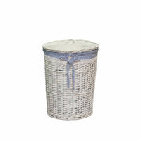 Natural Material Bamboo Basket Multi-Purpose Handwoven Rattan Clothes Basket Stylish Design Wicker Storage Bin Removable Liner Bags for Students