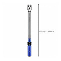 72-Tooth Ratchet Adjustable Tension Wrench Non-Slip Grip Pre-Set Tension Wrench Chrome Vanadium Steel for Mechanics, DIYers, Car Repair