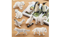 10 Pieces Arctic Animal Figures Hand Painted Arctic Animal Figurines Arctic Wildlife Figures Highly Detailed Educational