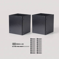2 Pieces Post Protector Powder-Coated Wooden Post Protector Steel for Homeowners