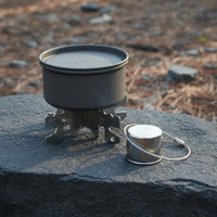Cooktop Cross Stand Resistant Camping Cooktop Pot Support Outdoor Gear for Hikers, Backpacking