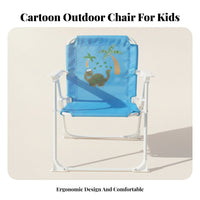 Metal Frame Dinosaur Folding Chair Foldable Children's Folding Chair