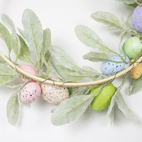 Easter Egg Wreath Spring Decor Front Door Wreath Festive Decor for Holiday Decorators, Home, Porch, Indoors, Fireplace