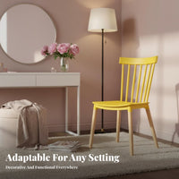 Nordic Design Spindle Back Chair Minimalist Design Seating Furniture Ergonomic Backrest Long-Lasting Construction for Adults, Homeowners, Cafe Owners, Dining Room, Kitchen, Bedroom, Home Office