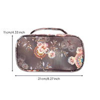 Diabetes Insulated Bag Rose Pattern Portable Diabetes Travel Case Long Insulation Individual Supply Organizer for Diabetics, Office