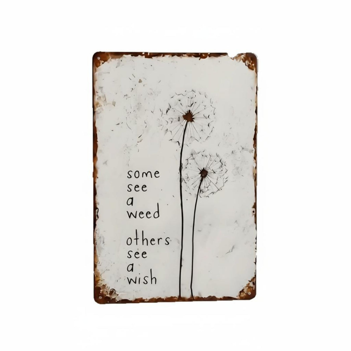 Gift Idea Hope Flower Hope Sign Distressed Finish Hope Flower Wall Sign