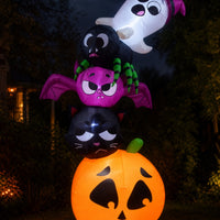 Inflatable Inflatable Halloween Yard Decoration Lighted Halloween Inflatable Glowing Bright for Lawn