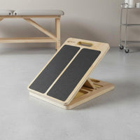 Adjustable Slant Board Solid Wood Wooden Calf Stretcher Non-Slip Surface Portable Incline Board for Home, Gym, Office