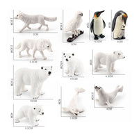 10 Pieces Arctic Animal Figures Hand Painted Arctic Animal Figurines Arctic Wildlife Figures Highly Detailed Educational