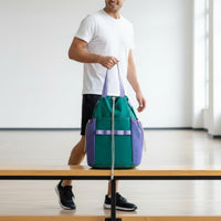 Badminton Backpack Double Zipper Sports Travel Backpack Padded Back Straps Badminton Racket Bag for Men