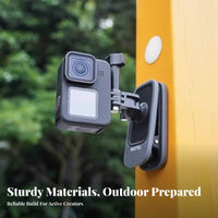Backpack Camera Clip 360° Rotation Backpack Camera Mount Single-Hand Quick Release Shoulder Strap Mount for Hiking, Traveling