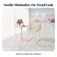 Golden Finish Upholstered Side Chair Nordic Design Wireframe wing-inspired Chair Modern Minimalist Seating Furniture Instagrammable design for Cafe Owners, Interior Designers, Young Adults, Restaurant, Dining Room, Reception Area, Home Office