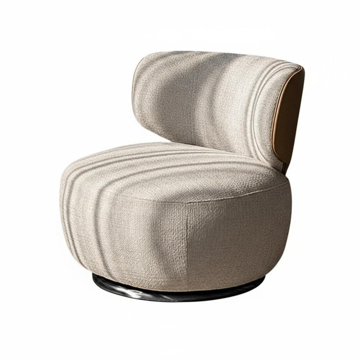 Light Luxury Design Upholstered rotate Armchair Modern Minimalist design Lounge Chair Soft Fabric Upholstery Home Seating firm density Foam pad for Office Professionals, Homeowners, Living Room, Reception Area, studying corner, Dormitory