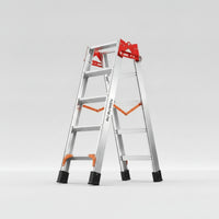 Aluminum Ladder versatileUse Foldable Ladder Heavy-Duty for Contractors, Electricians, Home Maintenance, Construction Sites, Outdoor Installation