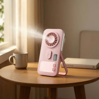 Compact Handheld Spray Fan Mini Handheld Misting Fan Personal Rechargeable for Travelers, Commuters