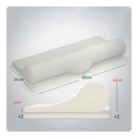 Breathable Latex Pillow Double Height Contour Ergonomic Neck Pillow High and Low Profile for Side Sleepers, Adults, Sleeping, Sleep