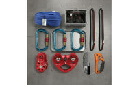 10.5 Mm Rope Rescue Kit Figure-8 Traversal Kit Pulley Safety Harness Set Coiled