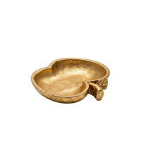 Fruit-Shaped Tray Gold-Colored Resin Tray for Entry Console, Coffee Table