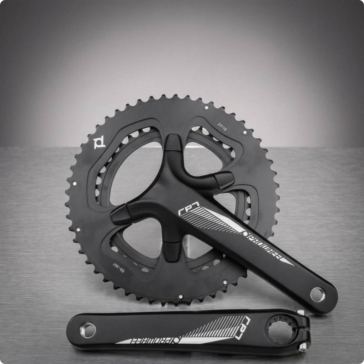 7075 Aluminum Alloy Road Bike Crankset 53/39T Integrated Crankset 2x11-Speed Chainset 110 Mm BCD