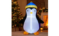 Inflatable Penguin Cute Inflatable Penguin Luminous Yard Decoration for Lawn