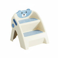 Non-Slip Design two-levelstep Riser Sturdy & Stable two-levellevel surface Portable Footstool two-level Height for children, young children, Parents, Bathroom, toilet learning, Kitchen, Bedroom