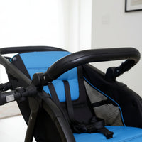Universal Fit Stroller Bumper Bar Soft Grip Stroller Armrest Bar Adjustable Angle Baby Gear
