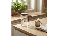 Glass Teapot Tea Separation Houseware Wood-Grain Handle