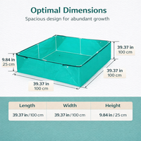 Raised Garden Bed with Legs for Outdoor Planters, Large Deep Balcony Planter Box for Container