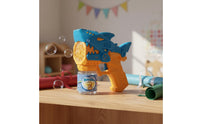 Powerful Engine Shark Bubble LED Lights 12-Hole Bubble Blaster Sturdy Leak-Proof Design for Children, Toddlers, Boys, Outdoor, Summer Fun, Parties, Backyard