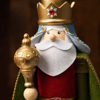 Wise Man Nutcracker Hand-Crafted Nutcracker Figurine Traditional Holiday Decor for Collectors, Decorators, Christmas Display, Tabletop, Mantel
