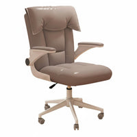 Upholstered Study Chair Contemporary Tub Chair Padded Seat Armrest Upholstered Cushion Wooden Frame Minimalist Style Suitable for Home Office Bedroom Reading Nook Living Room
