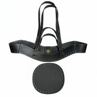 2 Pieces P-Shaped Handbag Body Contrast Stitching Curved Handbag Body Fashion Accessory Stitched Perimeter Wide Accessible Top