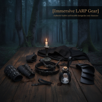 Medieval Renaissance Knight Hooded Cloak Cosplay Costume Set