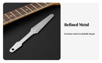 High Carbon Steel Fret Crowning File Double-Sided Fret End Dressing File Ergonomic Design for Guitarists, Repair Shop, Workshop, Home Studio