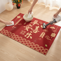 Chinese New Year 2026 Year of the Horse Entrance Mat with Non-Slip Silicone Backing