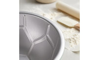 Soccer Cake Pan Anodized Finish Hemispherical Cake Pan Open Top